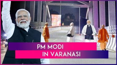 PM Modi In Varanasi: PM Narendra Modi And Uttar Pradesh CM Yogi Adityanath Inspect Shivpur-Phulwaria-Lahartara Marg Late At Night